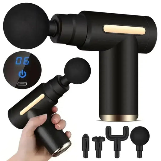 PulseEase: pistola de masaje con 4 cabezales